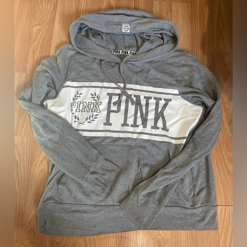 PINK Victoria's Secret Heather Gray Hoodie